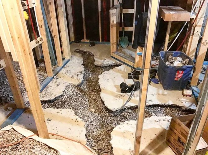 a room that is under construction